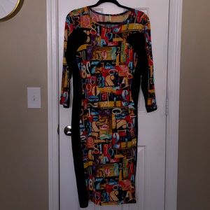 Fitted midi dress